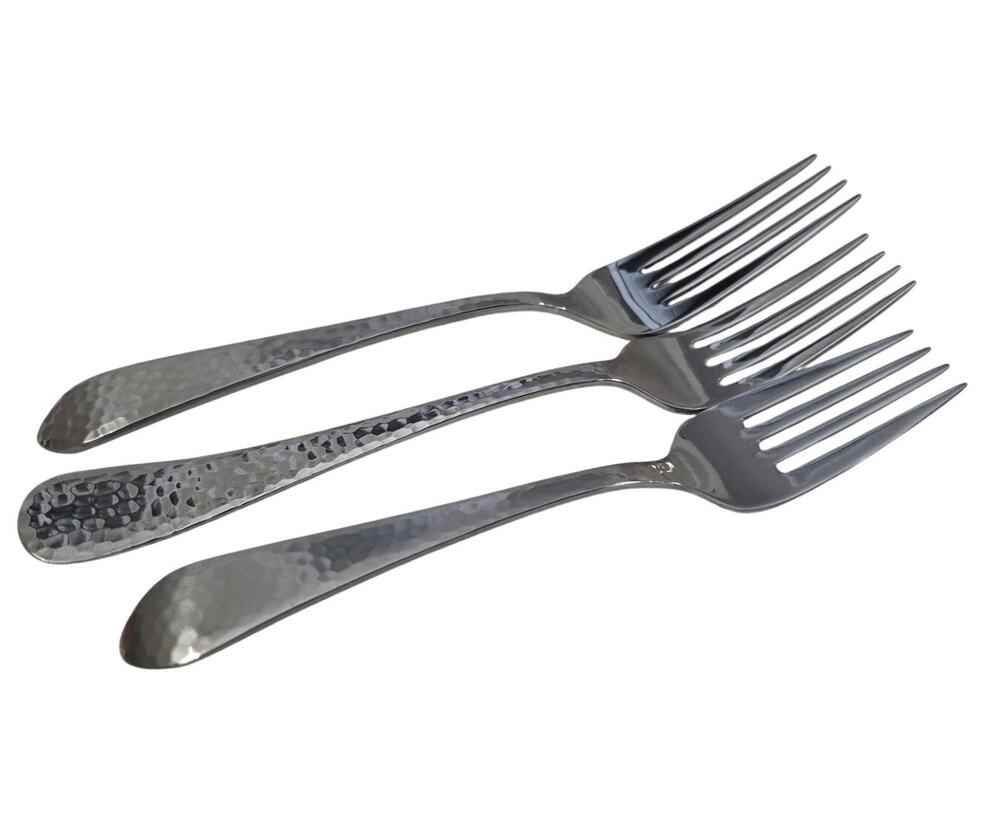 Lot 3 FORKS Reed & Barton Heritage Mint Olde English Hammered 18/10